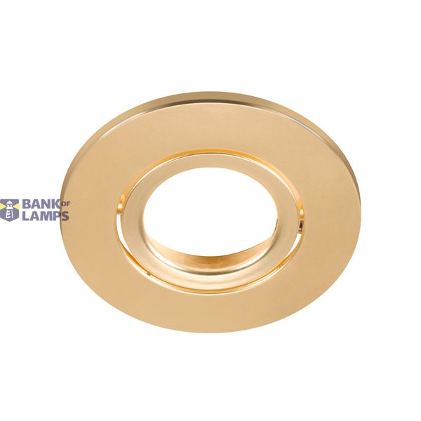UNIVERSAL DOWNLIGHT cover, for downlight IP20, pivoting, round, gold matt image 1