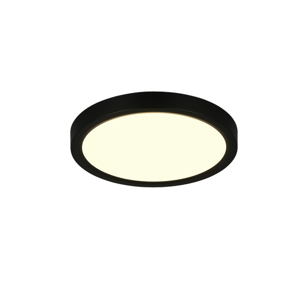 Draco LED ceiling lamp 23 cm matt black image 1