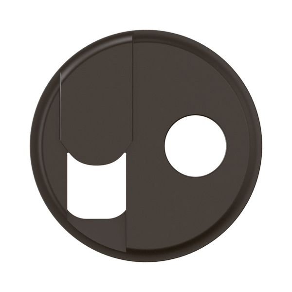 TV + RJ SOCKET ROCKER BLACK image 4