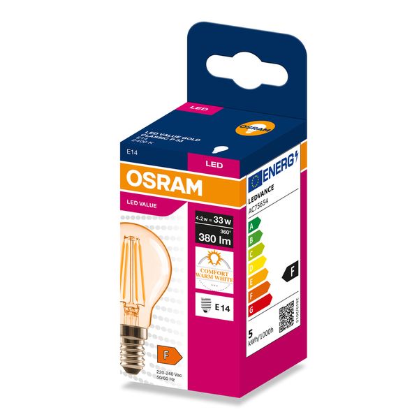 VALCLP33 4,2W/824 230VFILGD E14 FS1OSRAM image 2