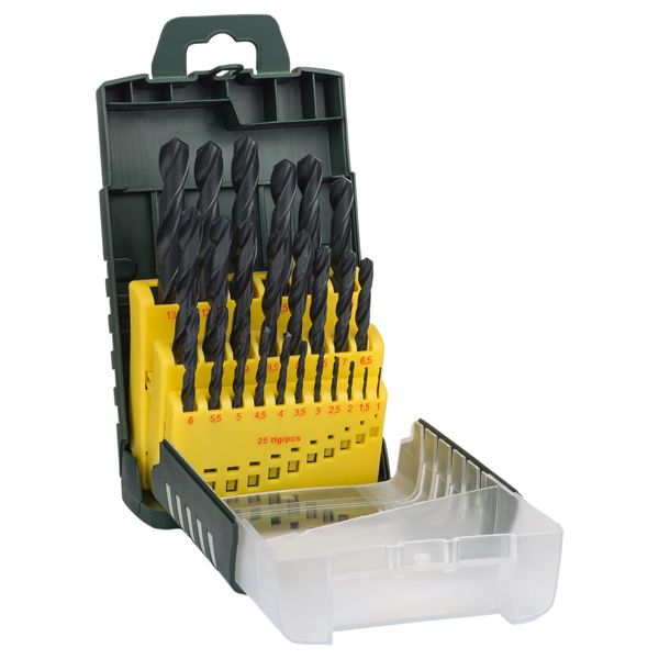 25-piece HSS-R metal drill bit set image 1
