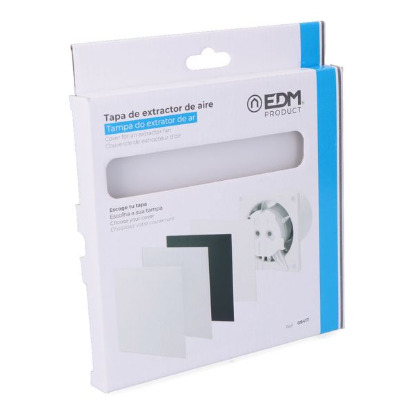 COVER FOR EXTRACTOR 08413 MATTE WHITE GLASS Ø10cm EDM image 1