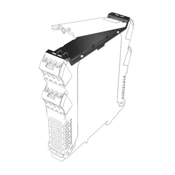 Front element, OMNIMATE Housing - series CH20M  red, Front element, including preperation for flip cover, Width: 22.5 mm image 2