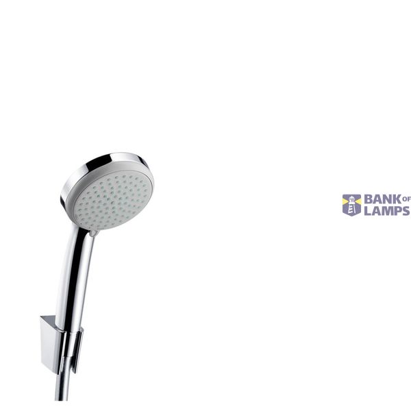 Croma 100 Vario/Porter'S set: shower head with holder and shower hose 1.60m, chrome image 1