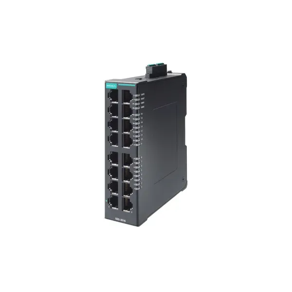 MOXA – SDS-3016-T – Compact industrial smart Ethernet switch with 16 10100BaseT(X) ports, dual 12244 image 1