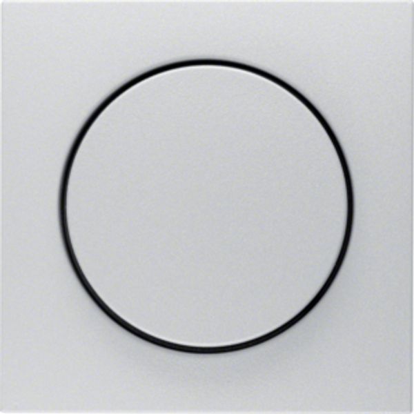 Centre plate Rotary Dimmer aluminium coated IP44 image 1