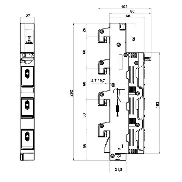 TYTAN R, D02, 3-pole+N for 60mm busbar-system image 4