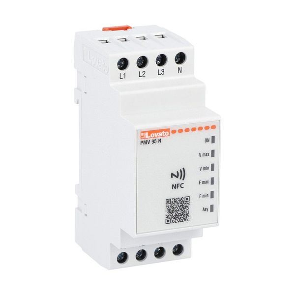 Multifunction voltage and frequency monitoring relay for three-phase systems with or without neutral with NFC technology and App. 208...240VAC 50/60Hz image 1