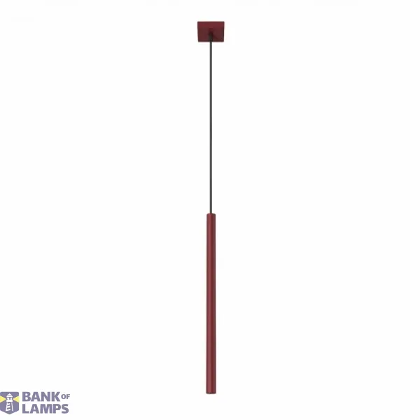 Pendant lamp PASTELO 1 burgundy image 1