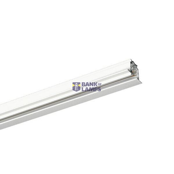 3-phase power track, for installation, for ON/OFF, white image 1