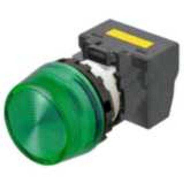 M22N Indicator, Plastic projected, Green, Green, 220/230/240 V AC, pus A2265045F image 2