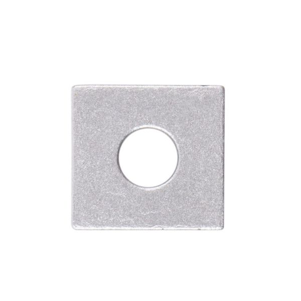 End cap for PW with hole, silver color, 1pc image 1