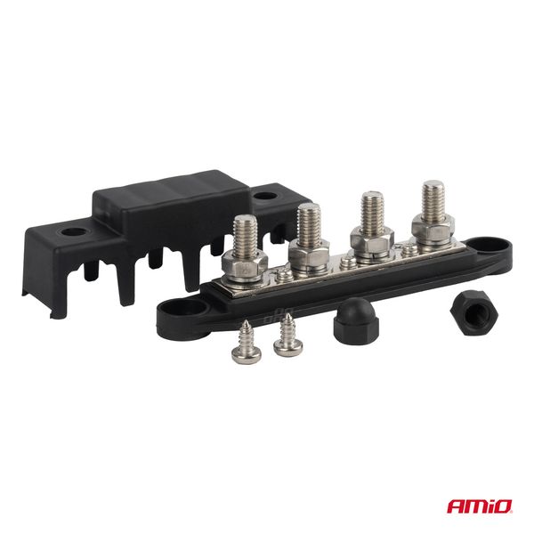 M10 12V - 48V 250A minusa bus bar ground distribution block AMIO-03811 image 1