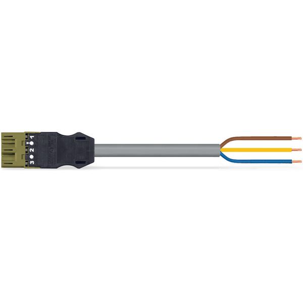 pre-assembled connecting cable;Eca;Plug/open-ended;light green image 2