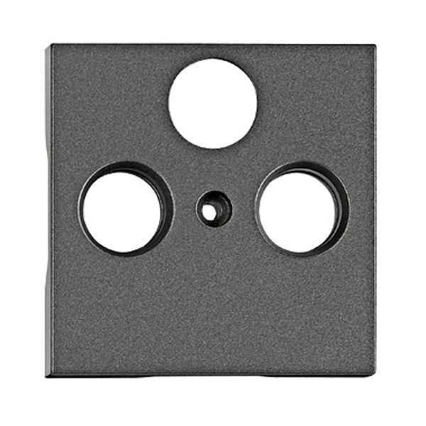 TV cover for HSBK, antenna box, 3-hole, anthracite image 1