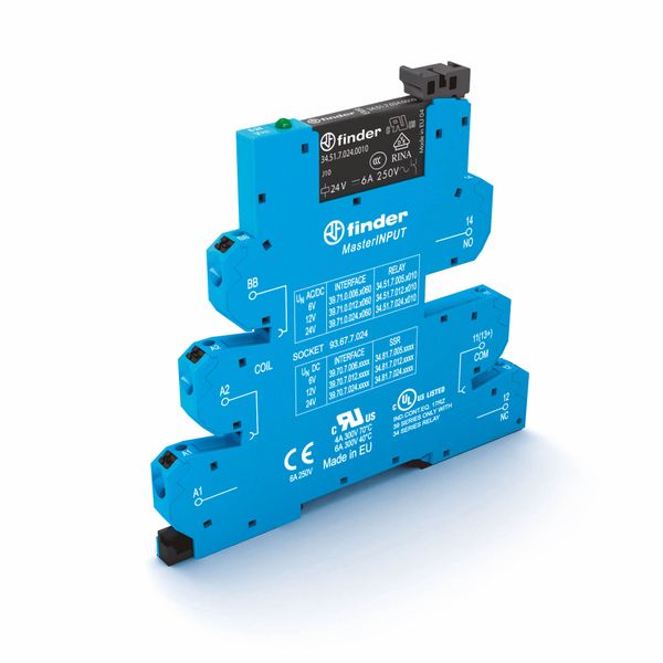 Rel. interface EMR MasterINPUT Push-IN.6,2mm.1CO 6A/12VUC, AgNi+Au (39.71.0.012.5060) image 3
