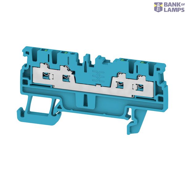 Feed-through terminal block, SNAP IN, blue, 1.5 mm², 17.5 A, 500 V, Nu image 1