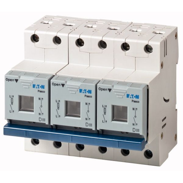 Fuse switch-disconnector, LPC, 35 A, service distribution board mounting, 3 pole, DIII image 1