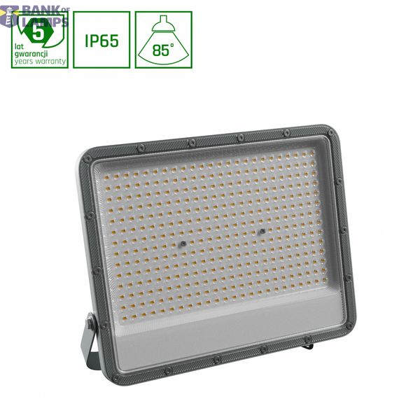 NOCTIS MAX 2 NAŚWIETLACZ 200W NW 230V 85ST IP65 346X286X40 MM SZARY 5 LAT GWARANCJI image 1
