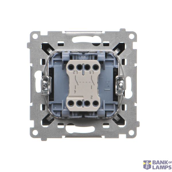 Socket outlet with earthing and shutters, (module), Simon 24, IP20, 16A, graphite mat image 2