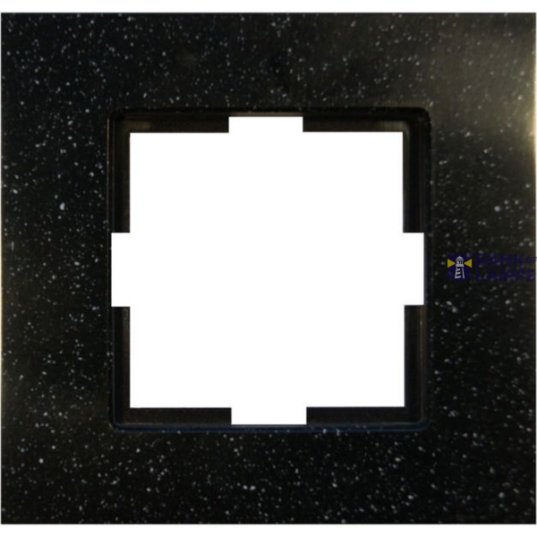 Novella Accessory Corian - Black Quartz One Gang Frame image 1