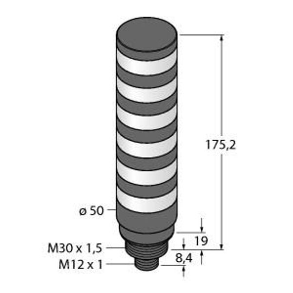 LED Signal Light Compact Signal Tower   TL50C6KQ image 1