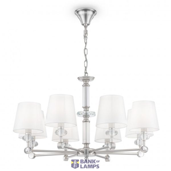 Neoclassic Riverside Chandelier Chrome image 2