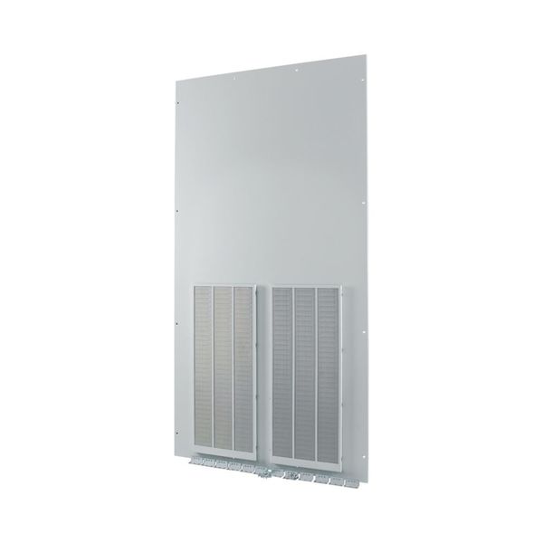 XTSZFFPV42-W1000 Front plate (section high), ventilated, W=1000mm, IP42, grey image 3