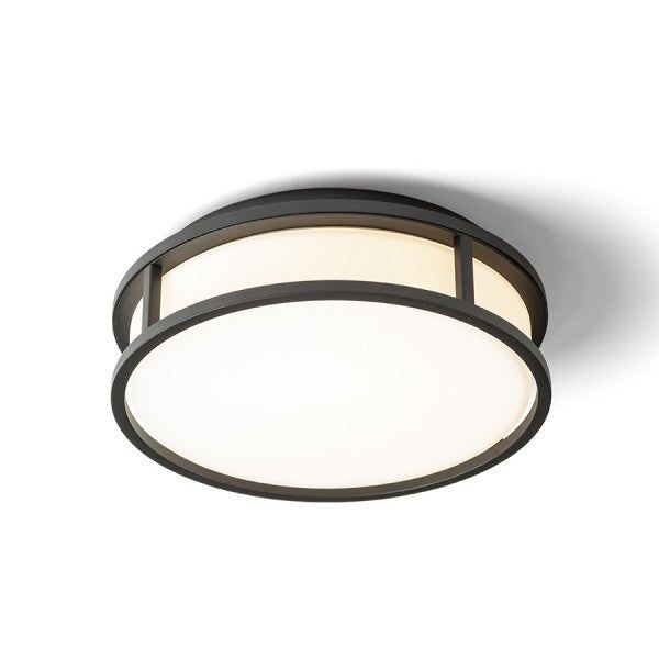 GRANDE LED 25 ceiling opal-colored glass/black 230V LED 12W IP44 3000K image 1
