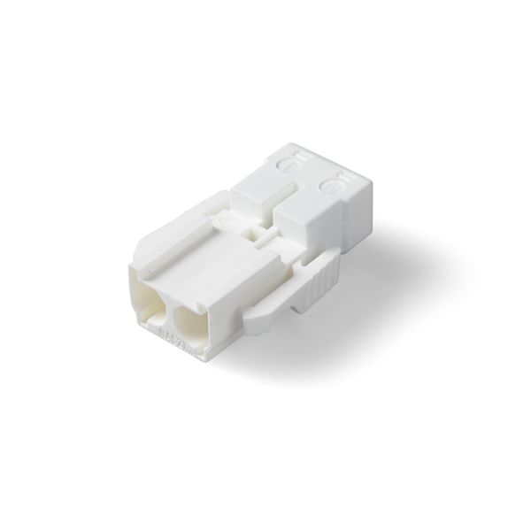 Screwless coupler 2-p plug, white image 2