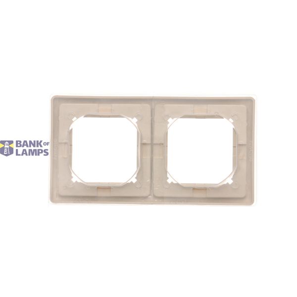 Two-way switch illuminated without pictogram, LED not replaceable Color: blue, (module), 10AX, quick connection, Inox, metallized image 1