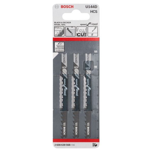 Jigsaw blade U 144 D 3 pcs. image 1