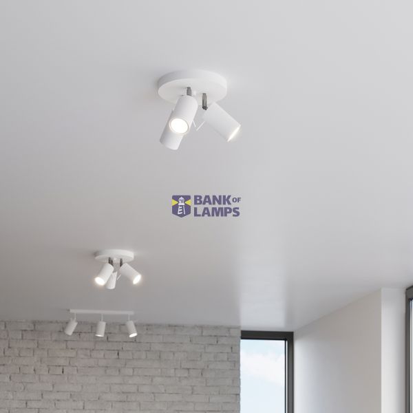 RING CEILING LAMP 3P WHITE GU10 3X40W IP20 image 5