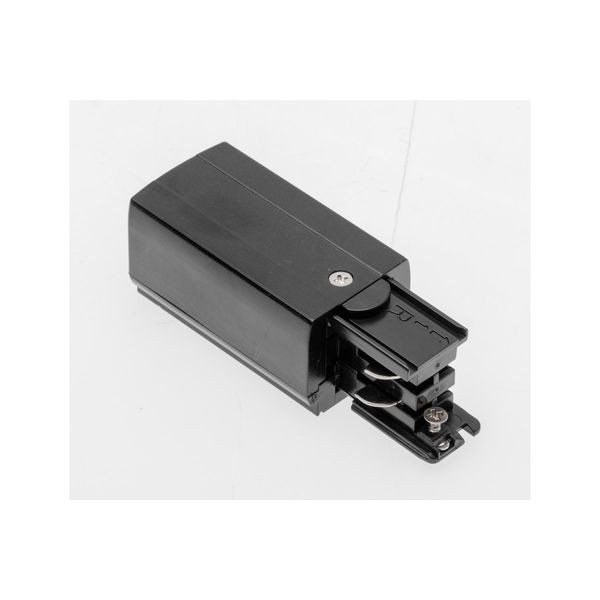 Universal plug for 3-phase track, black image 1