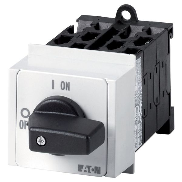 T0-5-8361/IVS Changeoverswitches, T0, 20 A, service distribution board mounting, 5 contact unit(s), Contacts: 10, 60 °, maintained, With 0 (Off) position, 1-0-2, De image 5