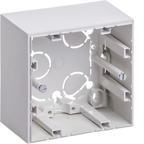 Housing, 1gang, high design, surface-mounted, S.1, polar white matt image 1