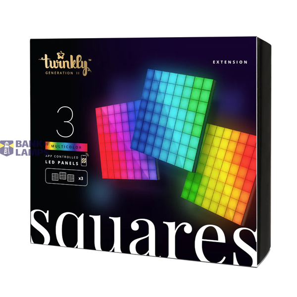 1 Square Blocks Master, 64 RGB Pixels, 16x16 cm, Black, BT+WiFi, Gen II, IP20, USB only. No Power adapter, Plug F image 1