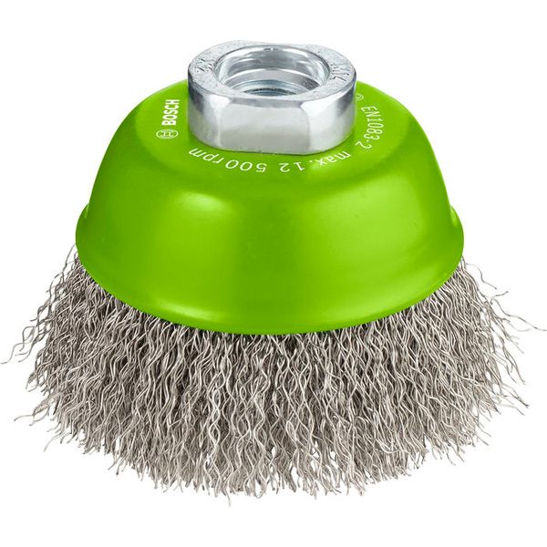 Cup Brush Crimped 75 Stainless image 1