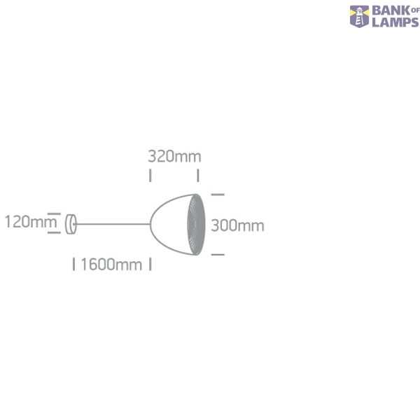 BLACK E27 20W BRASS REFLECTOR image 3