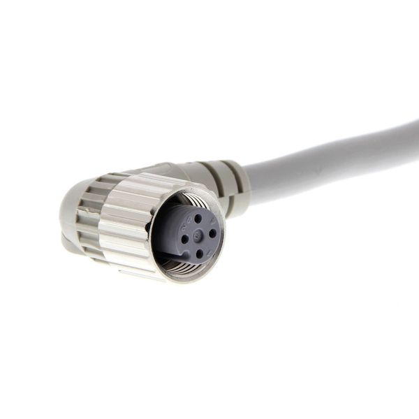 Sensor cable, M12 right-angle socket (female), 4-poles, A coded, PVC f XS2F0586A image 4