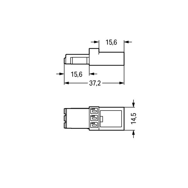 Intermediate coupler 3-pole Cod. A black image 4