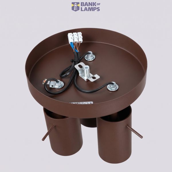 Ceiling lamp RING 3P brown image 11