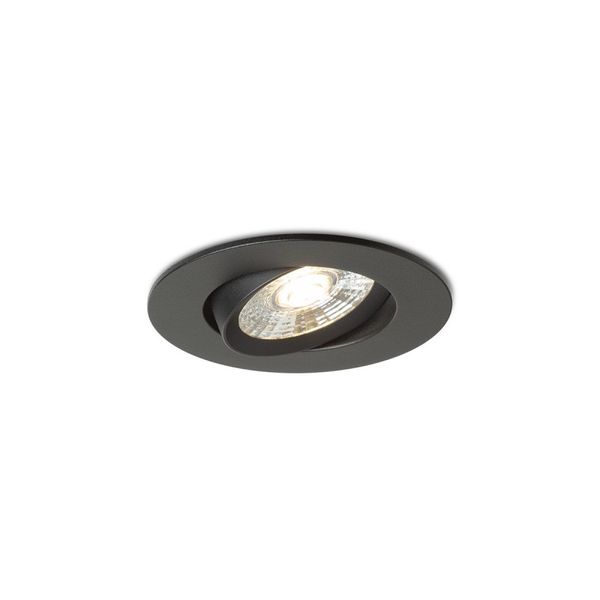 NEFRIT DIMM recessed black 230V LED 6W 36° 3000K image 1