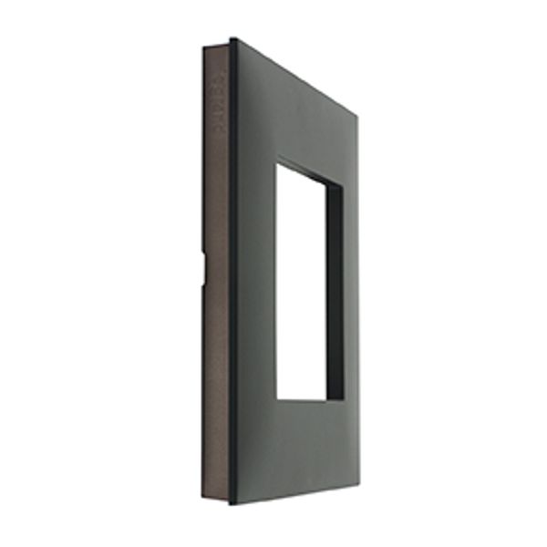 Trap cover frame 1 mech. black chr image 1