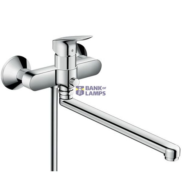 Logis bath mixer with long spout image 1