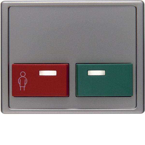 Ctr. pl. w. red call butt. a. green shut-off butt., Arsys, stainl. ste image 1