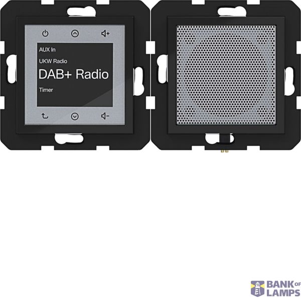 Radio touch DAB+ with speaker, A.x/C.x, night black glossy image 1