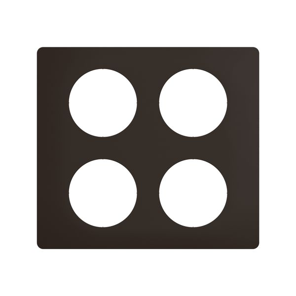 PLATE 2X2 GANG MAT BLACK image 4