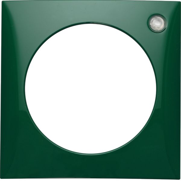 Frame, with lens top right, Integro Flow, green glossy image 1