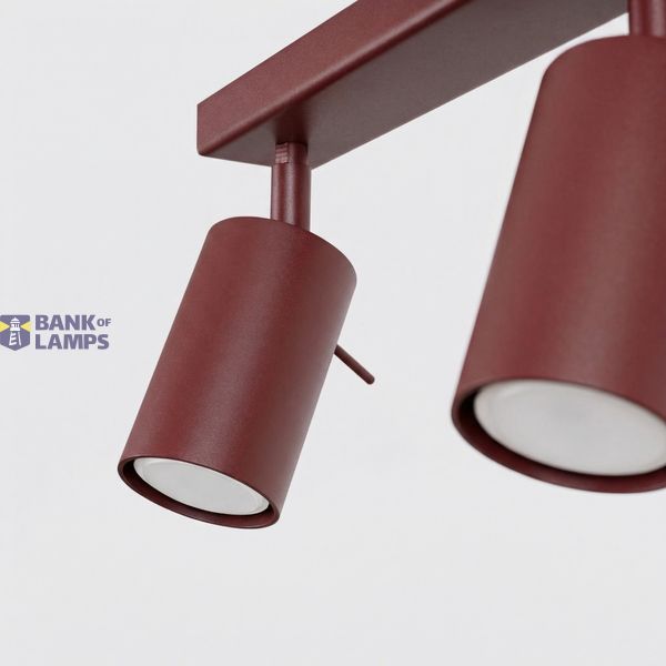 Ceiling lamp RING 2 burgundy image 8